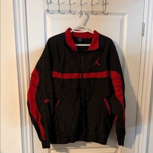 Air Jordan Men's Black and Red Jacket